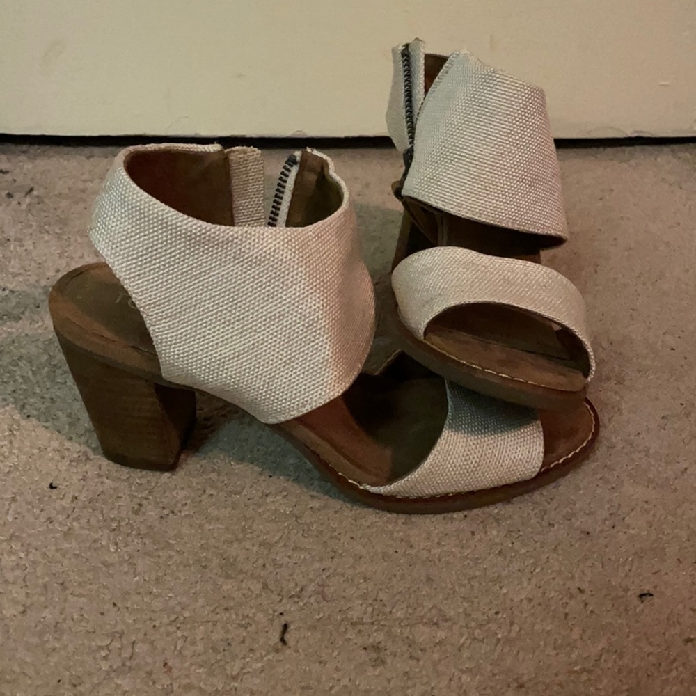 Toms brand high heeled sandals